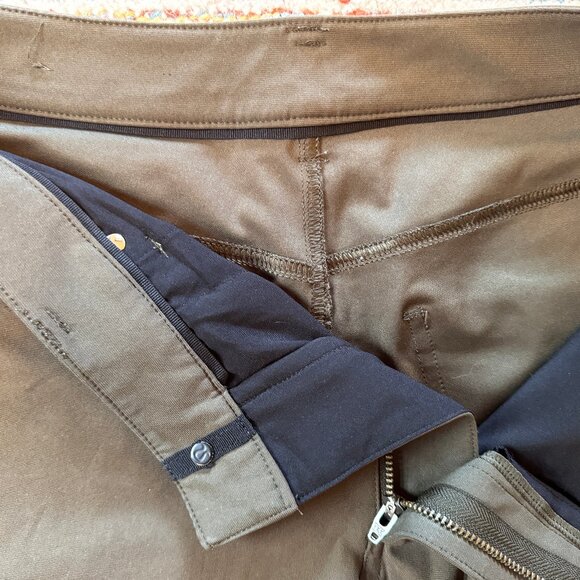 Lululemon ABC Skinny-Fit Pant 32 Warpstreme Dark Olive - Picture 7 of 8